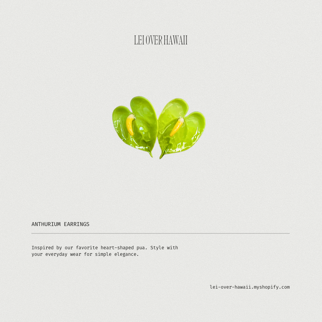 Anthurium Earrings
