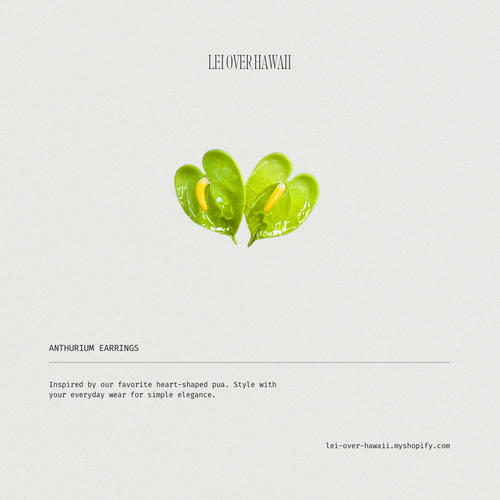Anthurium Earrings