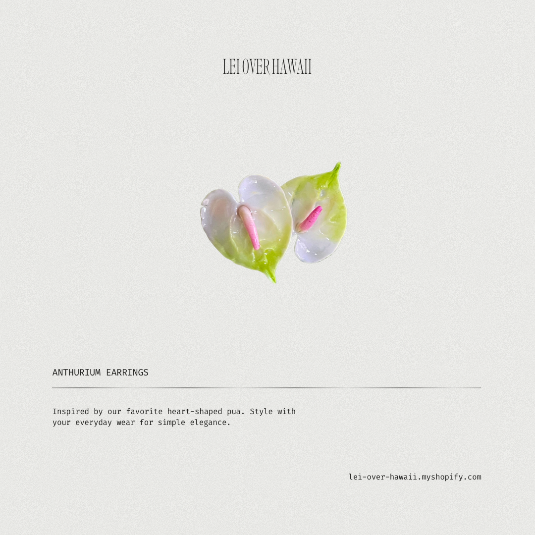 Anthurium Earrings