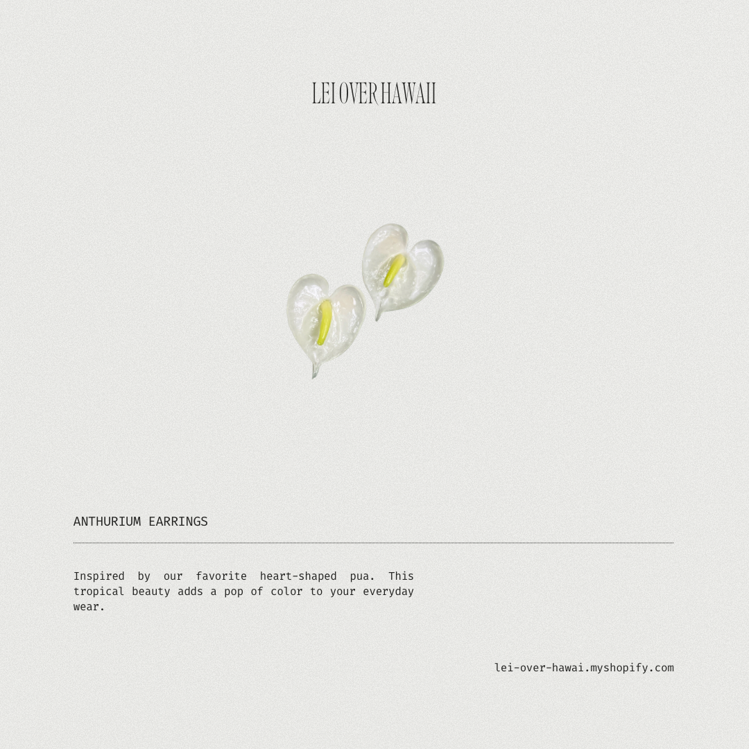 Anthurium Earrings