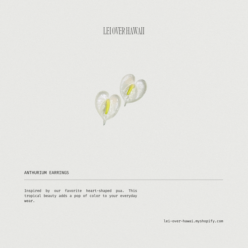 Anthurium Earrings